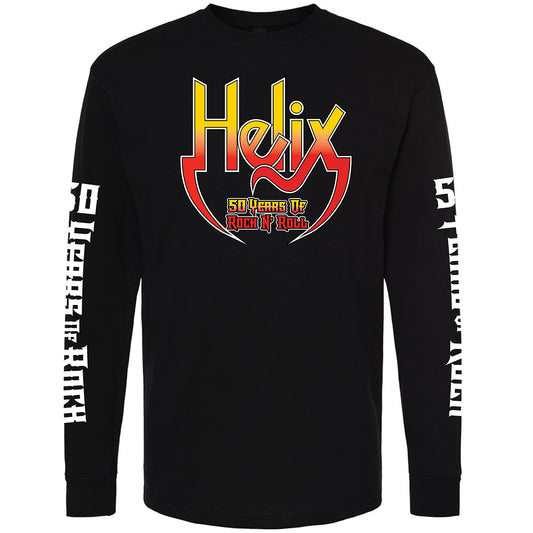 HELIX 50 Years of Rock 'N' Roll !  Long Sleeve