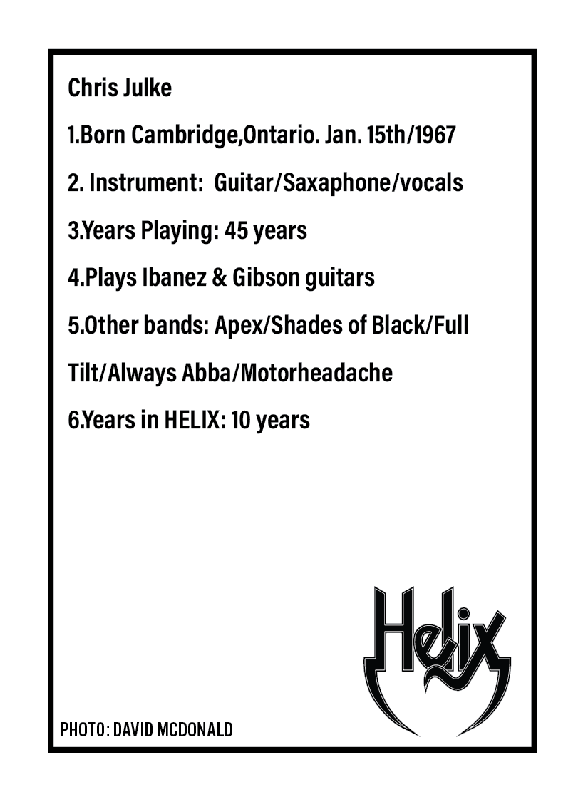 HELIX - Baseball Card Set